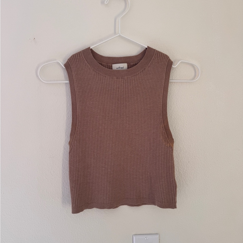 Wilfred resort knit cropped tank
